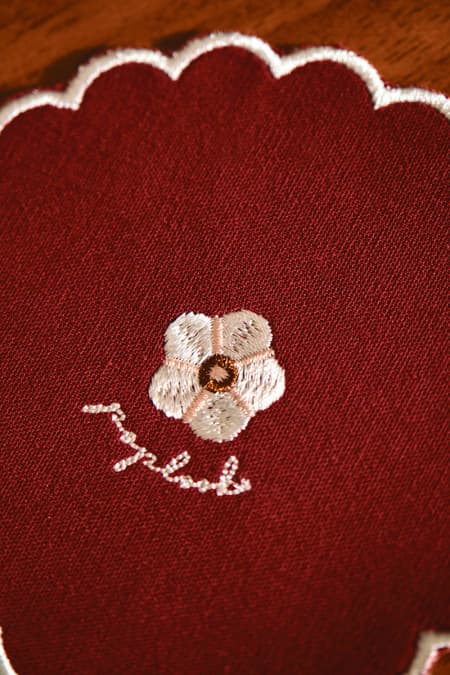 Adina Round Coaster Set - Maroon