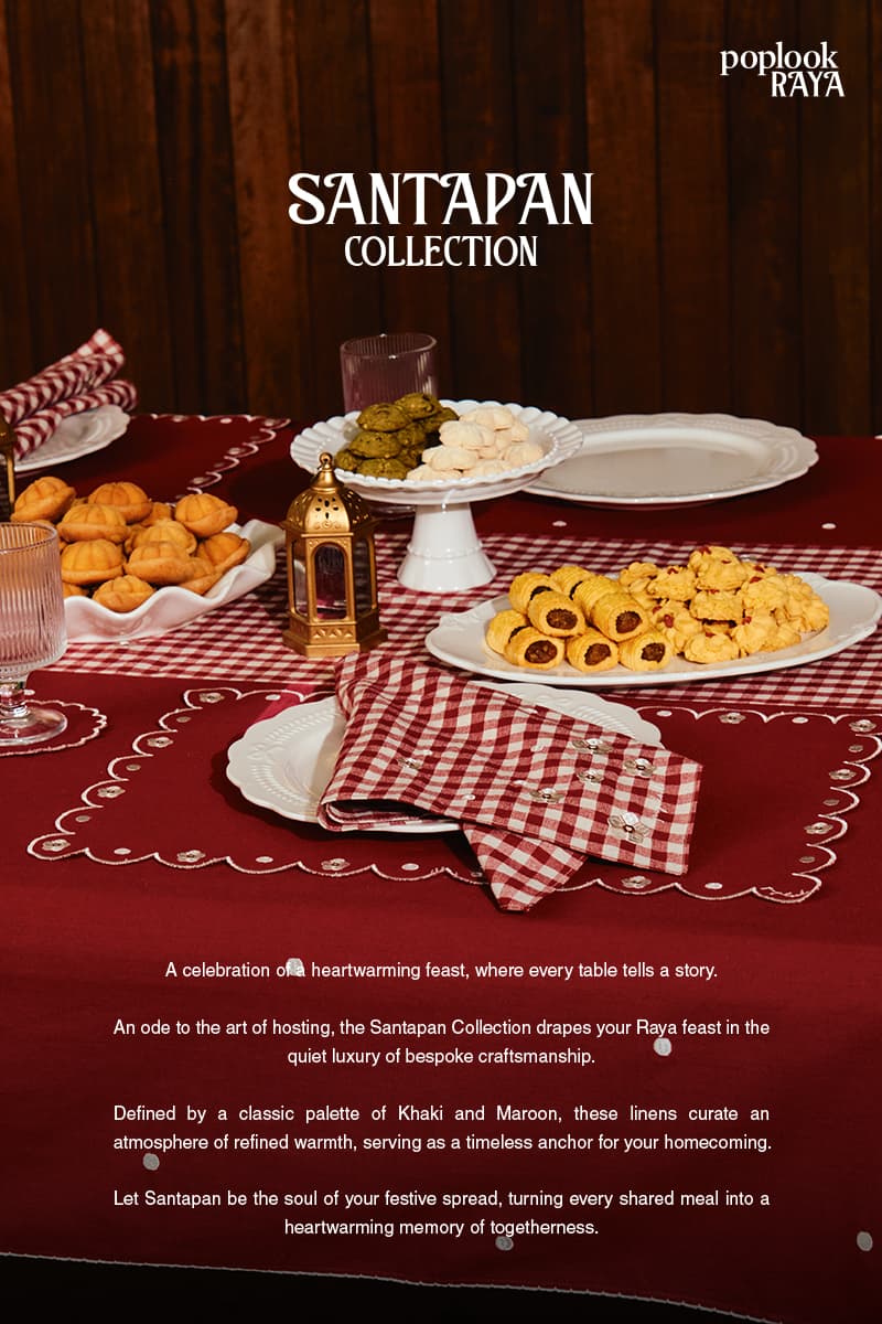 Sunny Scalloped Placemat Set - Maroon - Image 4