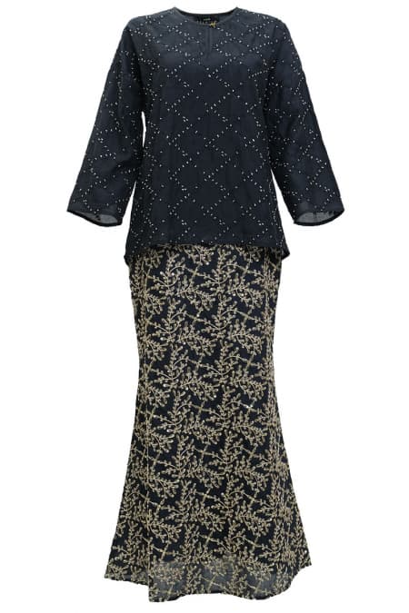 COTTON Marindra Blouse & Skirt - Eclipse