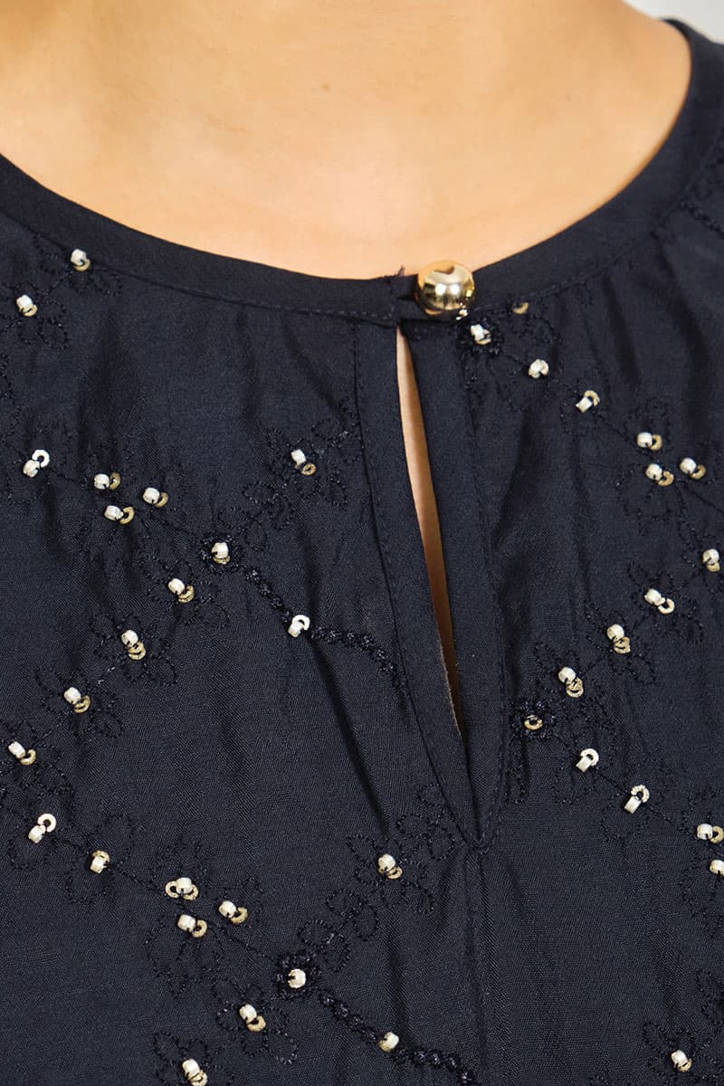 PRE-ORDER COTTON Marindra Blouse & Skirt - Eclipse - Image 5