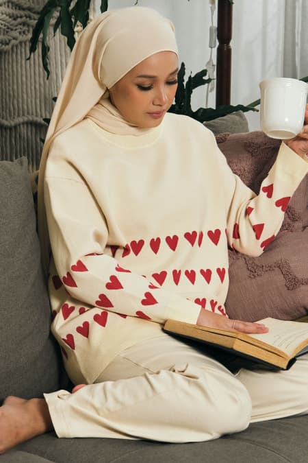 Giselle Drop-Shoulder Sweater - Cream