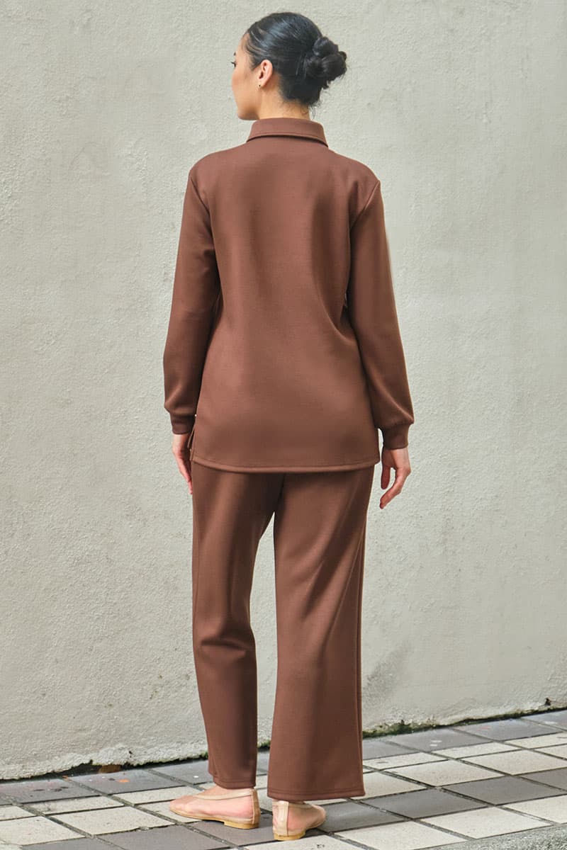 Victor Wide Legged Pants - Pinecone - Image 4