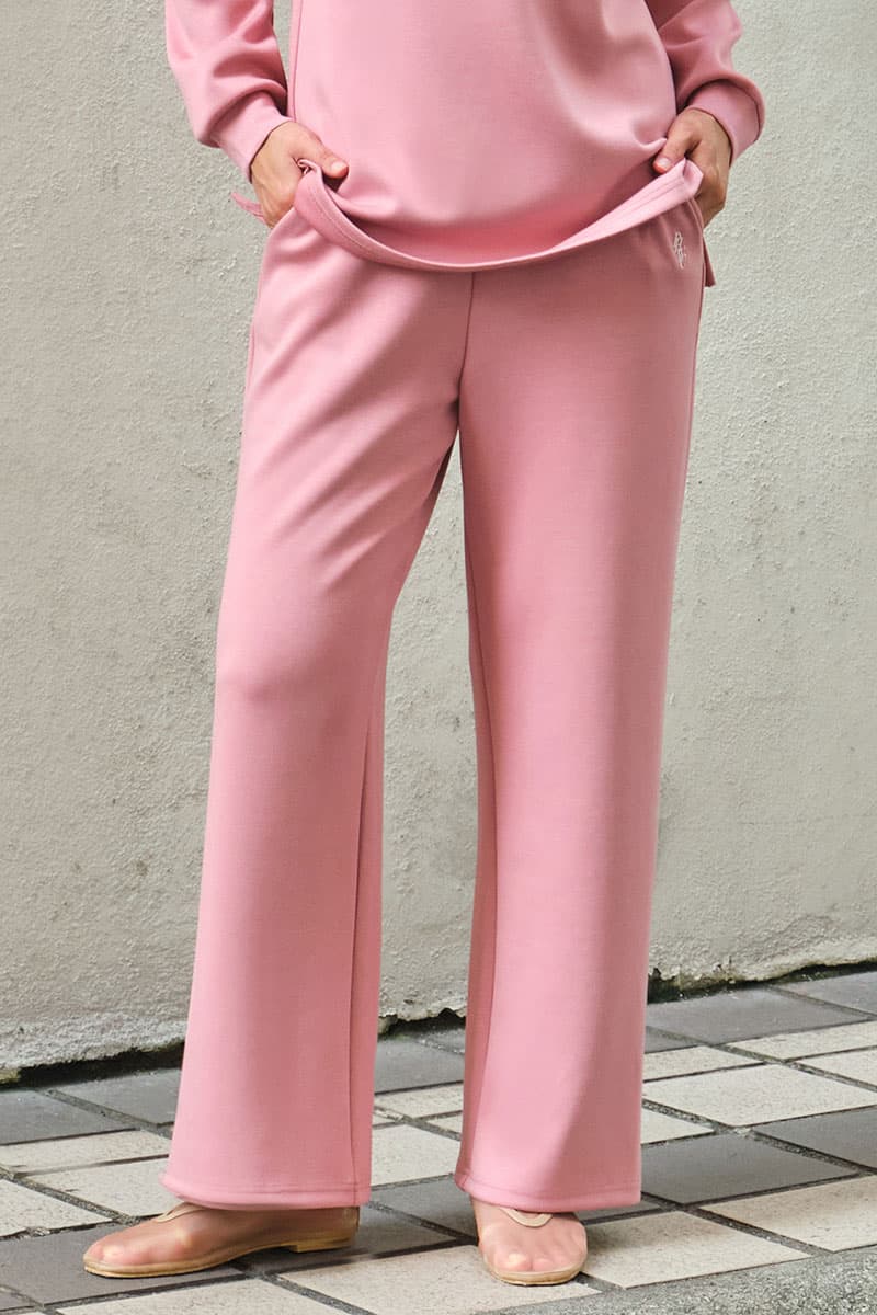 Victor Wide Legged Pants - Dusty Rose - Image 1
