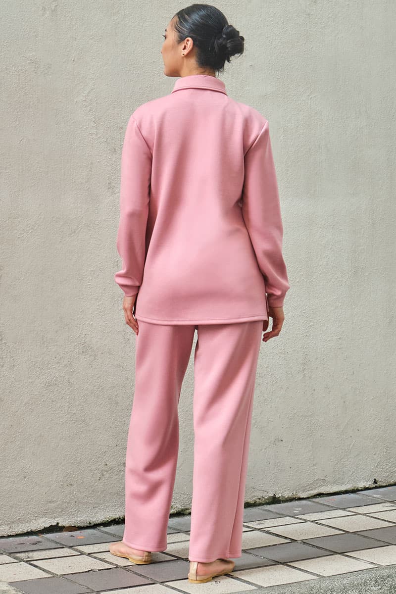 Victor Wide Legged Pants - Dusty Rose - Image 4