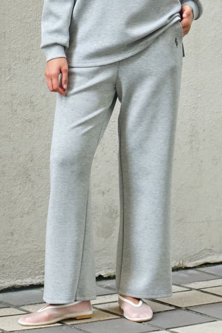 Victor Wide Legged Pants - Heather Grey