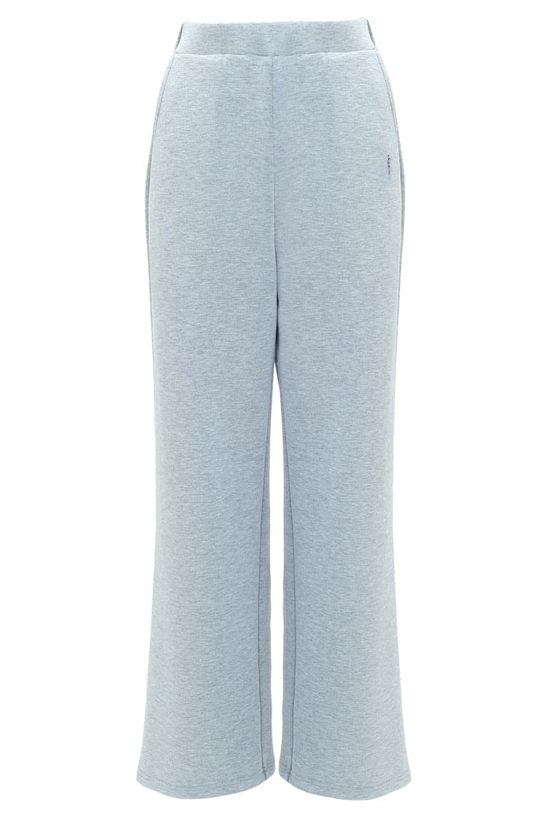 Victor Wide Legged Pants - Heather Grey - Image 2