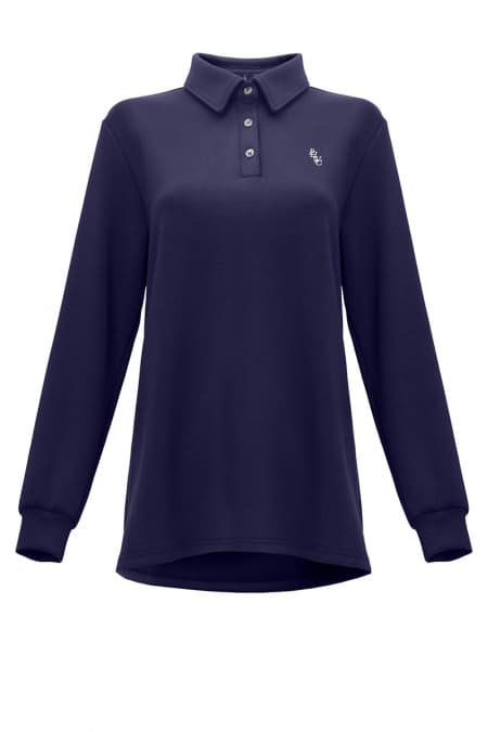 Victor Drop Shoulder Polo Shirt - Eclipse