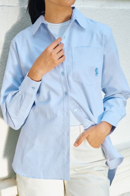 Elite Front Button Shirt - Powder Blue