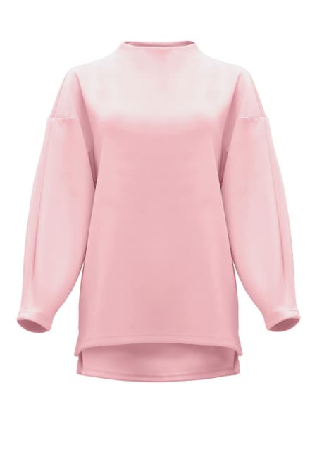 Denali High Neck Blouse 2.0 - Primrose Pink