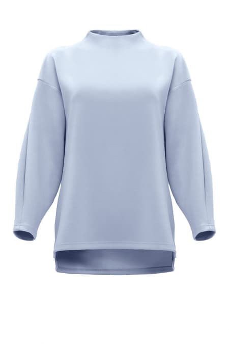 Denali High Neck Blouse 2.0 - Blue Bell