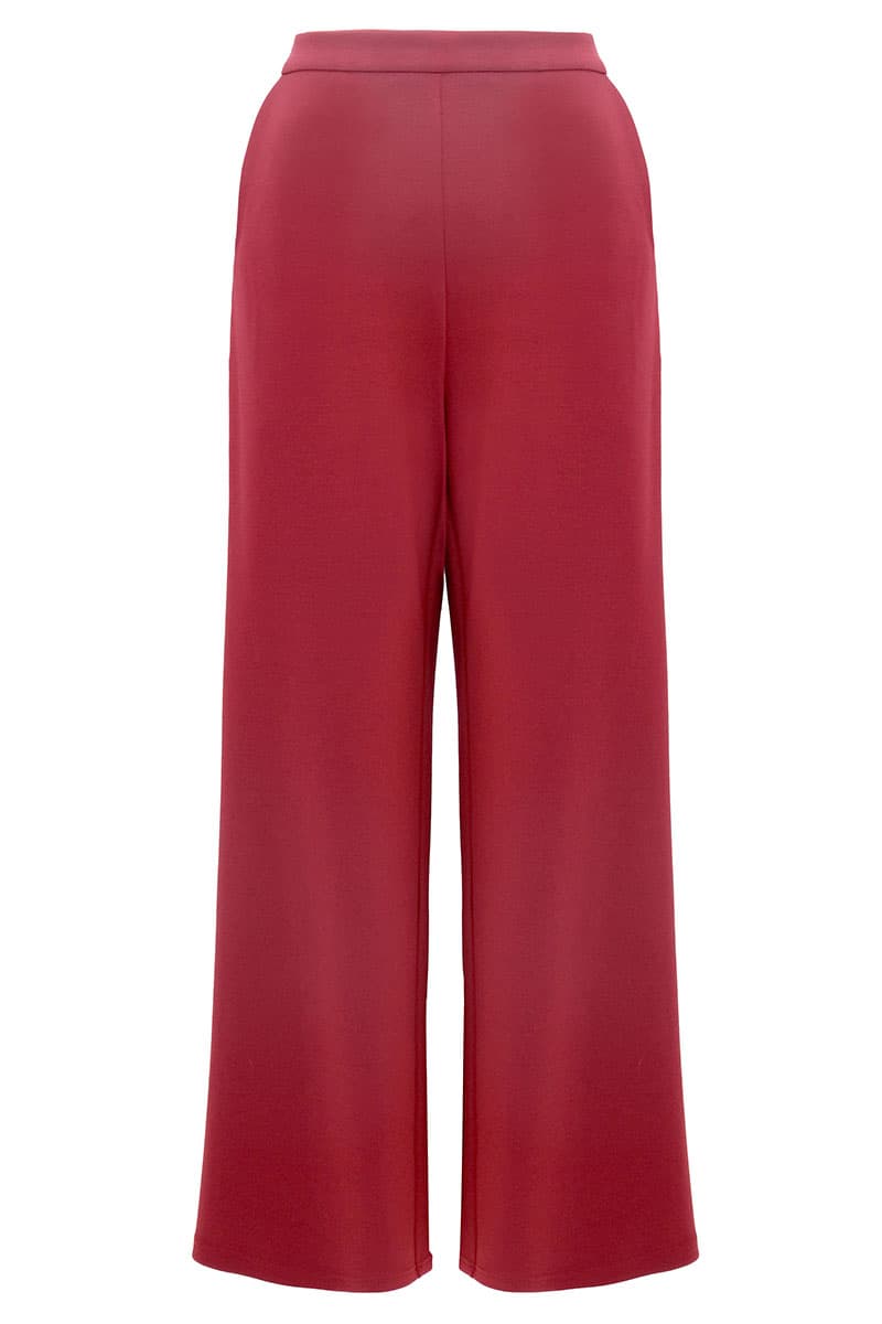 Canyon Wide Legged Pants - Deep Red - Image 2