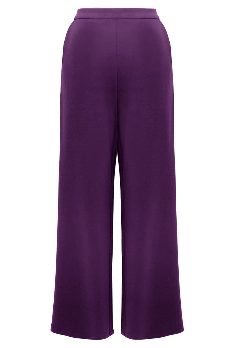 Canyon Wide Legged Pants - Eggplant - Image 2