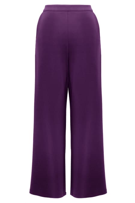 Canyon Wide Legged Pants - Eggplant