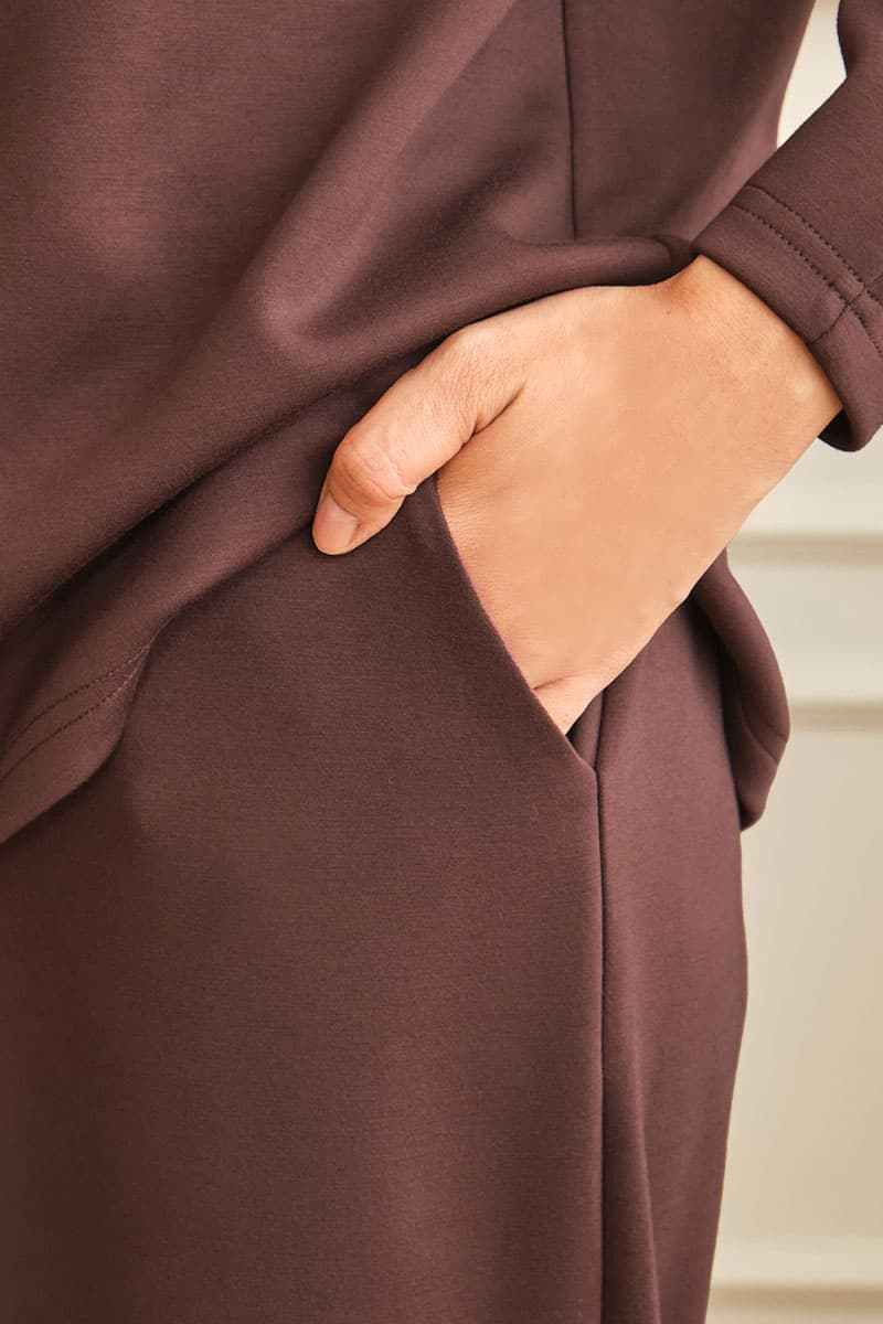 Canyon Wide Legged Pants - Dark Chestnut - Image 5