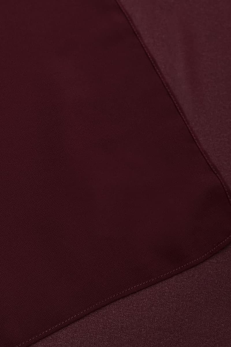 Aida Chiffon Tudung Headscarf - Burgundy - Image 3