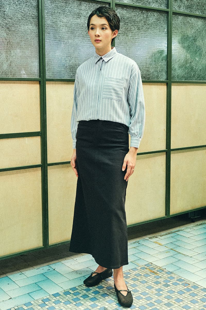 COTTON Reyyan A-line Denim Skirt 2.0 - Black - Image 3