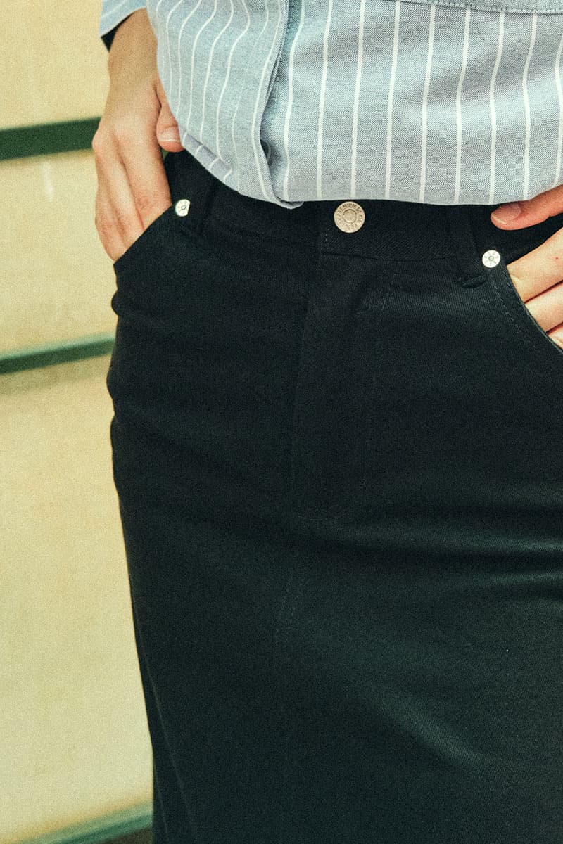 COTTON Reyyan A-line Denim Skirt 2.0 - Black - Image 5