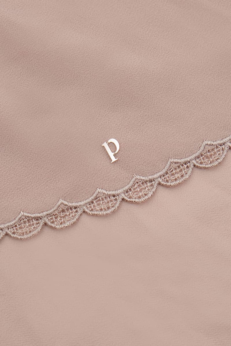 Aisyah Scallop Headscarf - Sand - Image 3