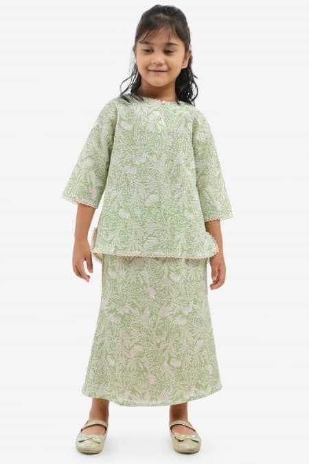 KIDS Sepal Set - Mint/Pink Print