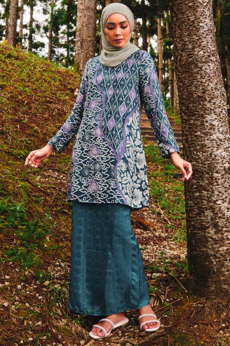Semeru Blouse & Skirt - Teal