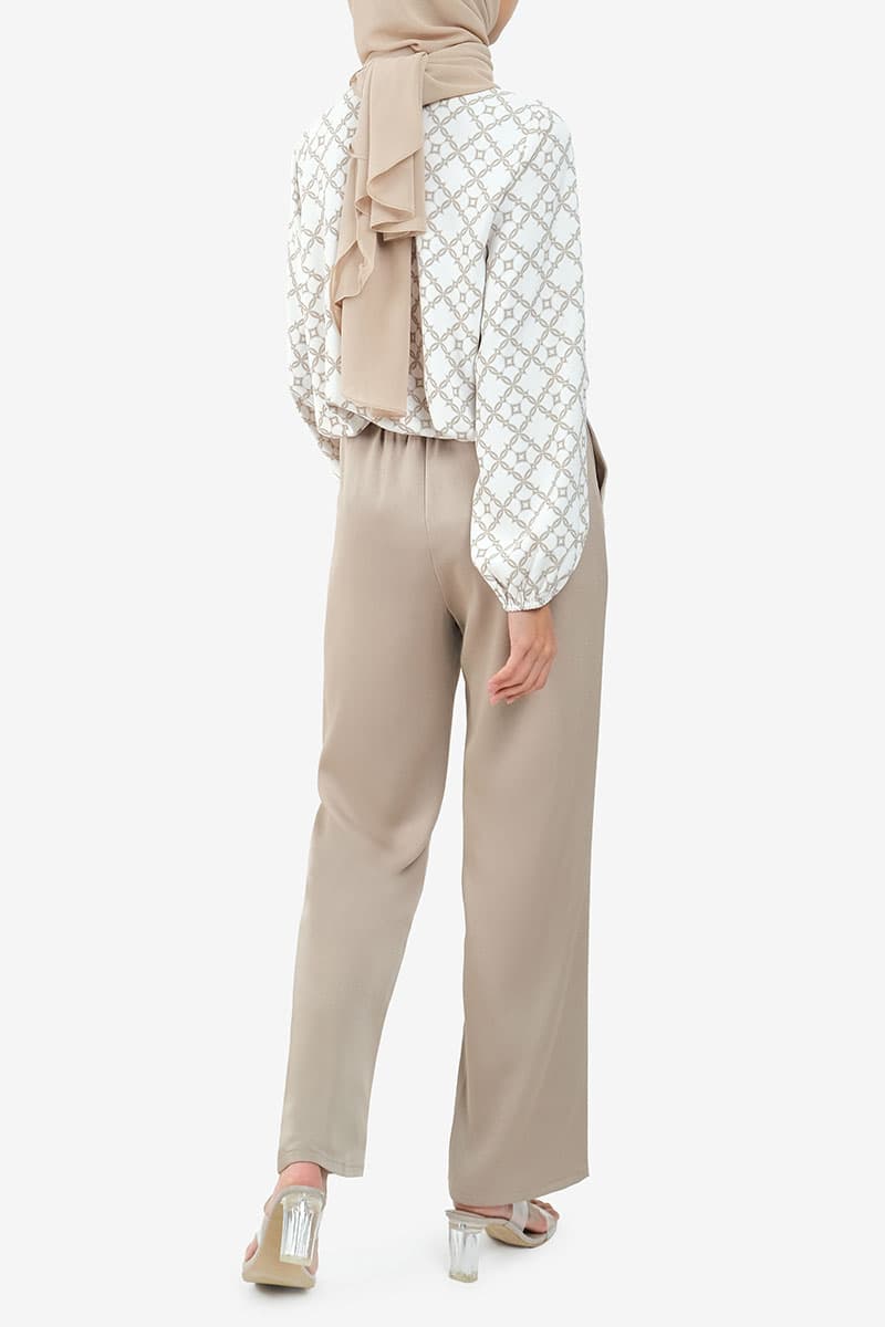 Daniyah Straight Cut Pants - Silver Sage - Image 4