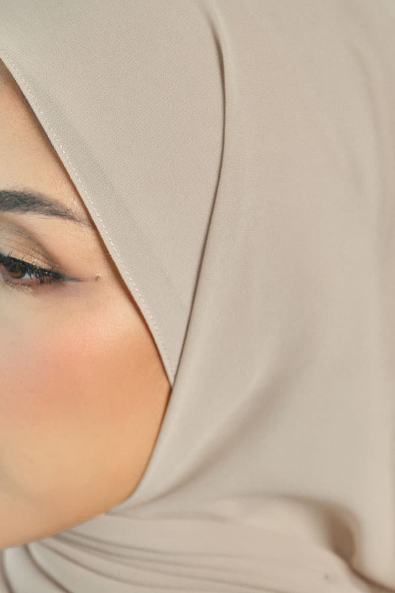 Aida Chiffon Tudung Headscarf - Pale Oak - Image 3
