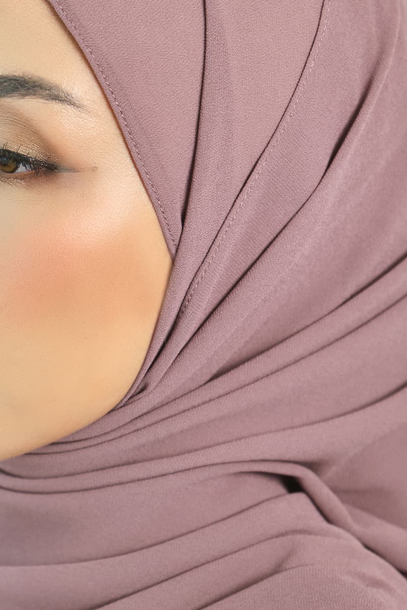 Aida Chiffon Tudung Headscarf - Wild Rose - Image 3