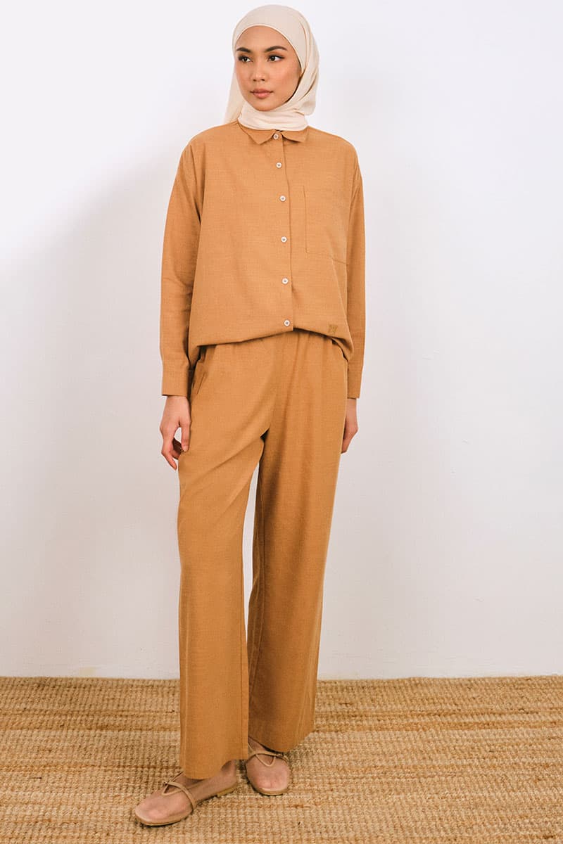 Tamikah Straight Cut Pants - Taffy Brown - Image 1
