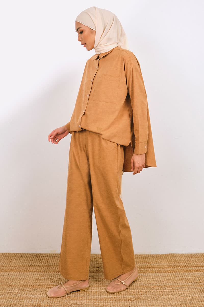 Tamikah Straight Cut Pants - Taffy Brown - Image 3