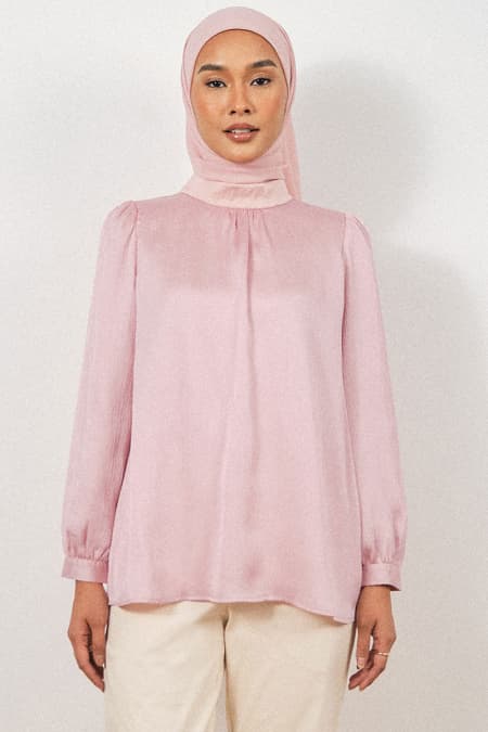Creelynn Flared Blouse 2.0 - Primrose Pink