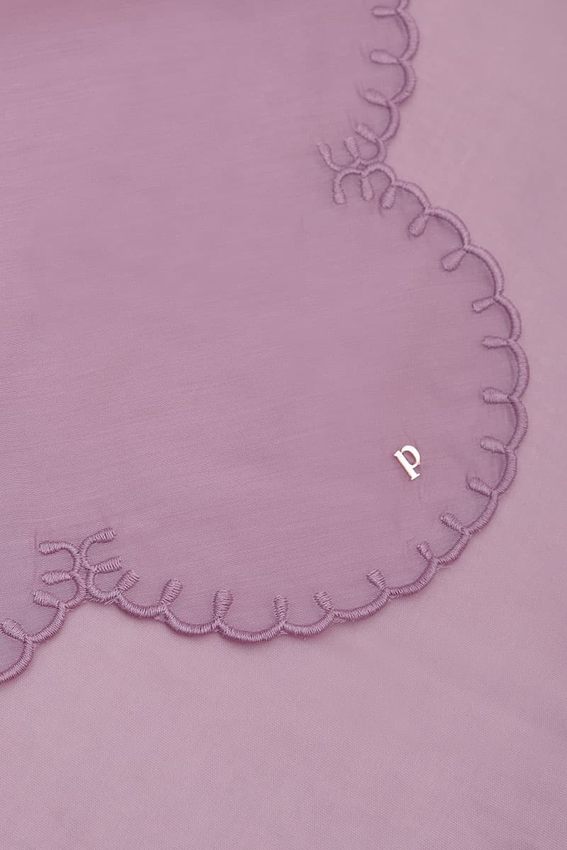 Suci Scallop Selendang - Lilac Ash - Image 2
