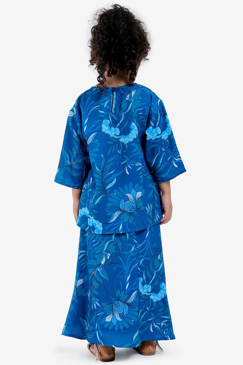 KIDS Raihanab Set - Navy Tropical - Image 4