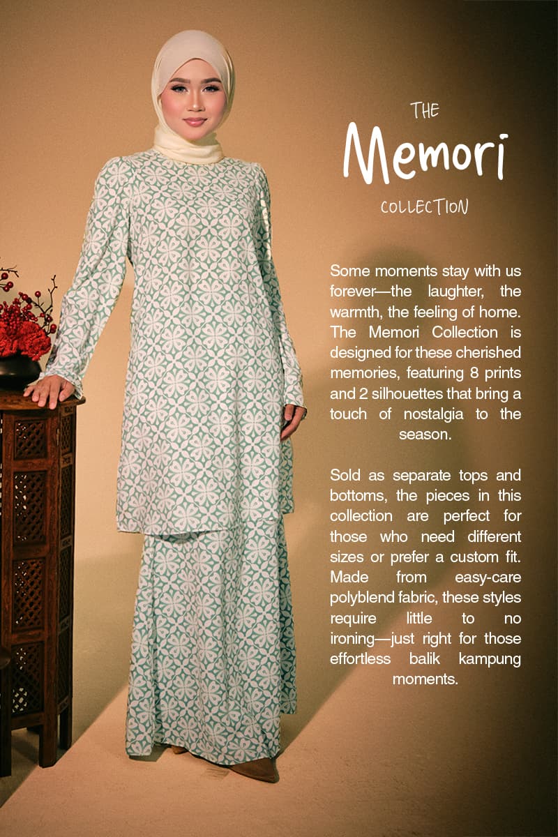 KIDS Raihanab Set - Cream/Blue Damask - Image 6