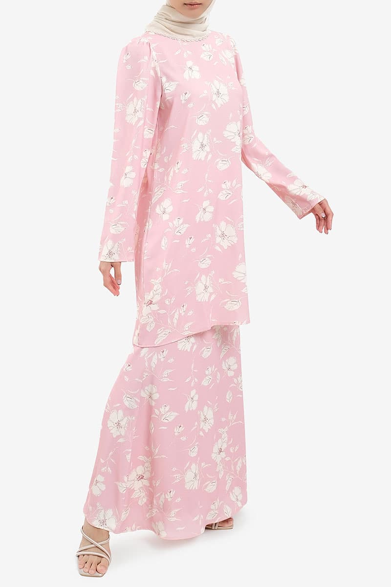 Jenab Puff Shoulder Blouse - Pink Magnolia - Image 4