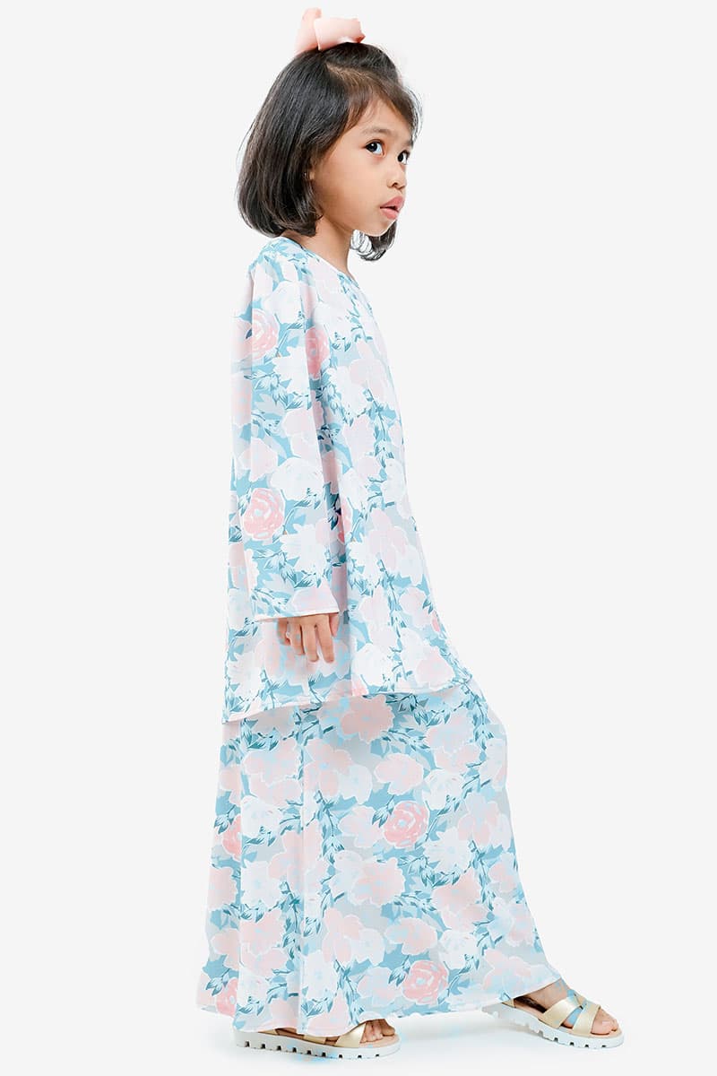 KIDS Jenab Set - Mint/Pink Peony - Image 3