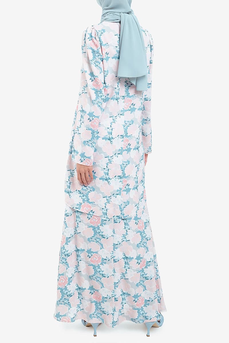 Zulla Mermaid Skirt - Mint/Pink Peony - Image 5