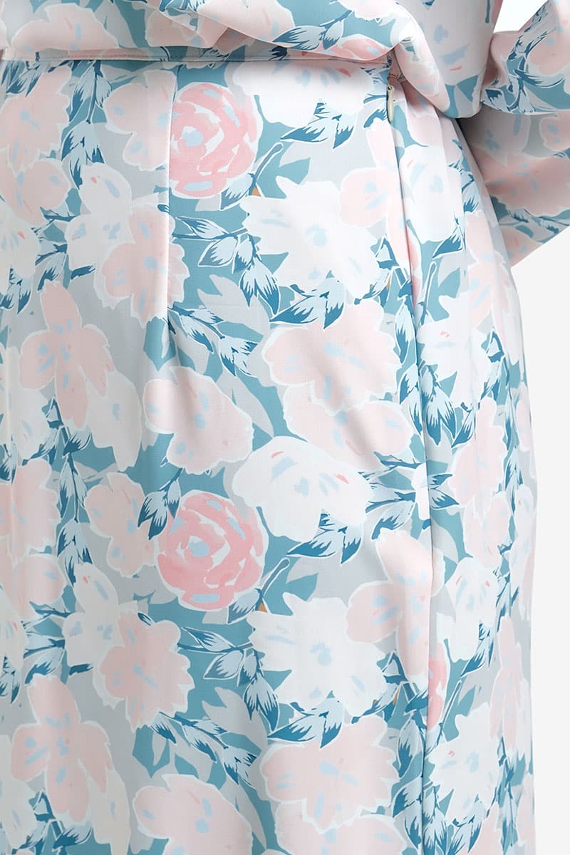 Zulla Mermaid Skirt - Mint/Pink Peony - Image 6