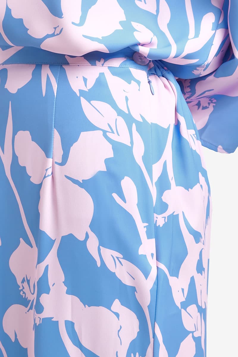 Zulla Mermaid Skirt - Blue/Pink Floral - Image 6