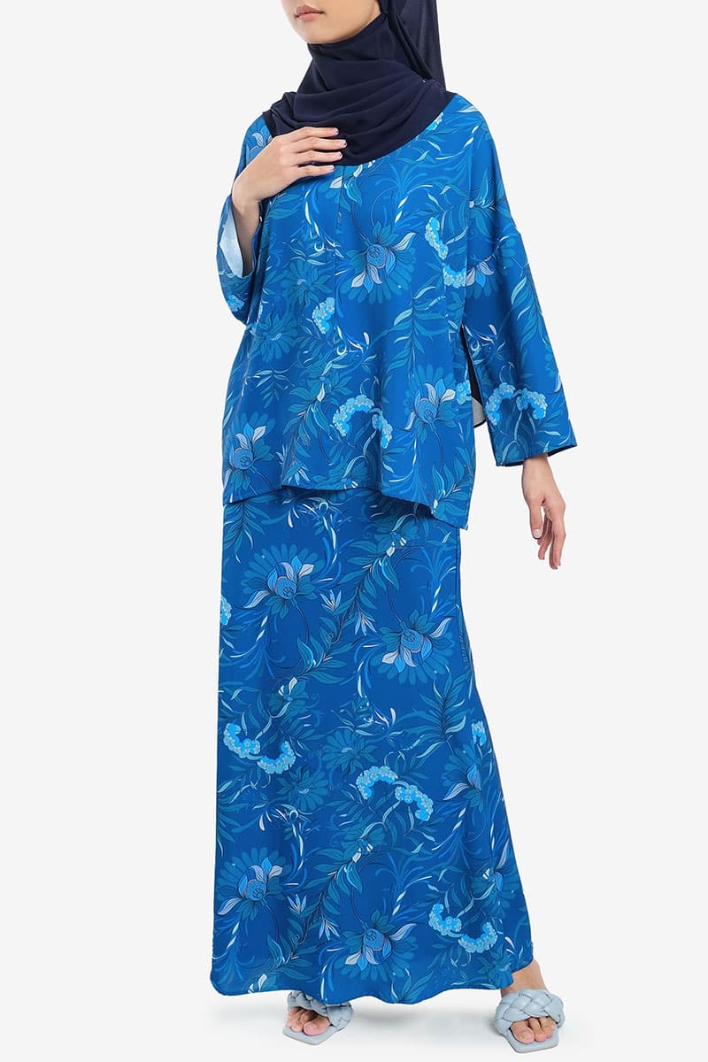 Zulla Mermaid Skirt - Navy Tropical - Image 3