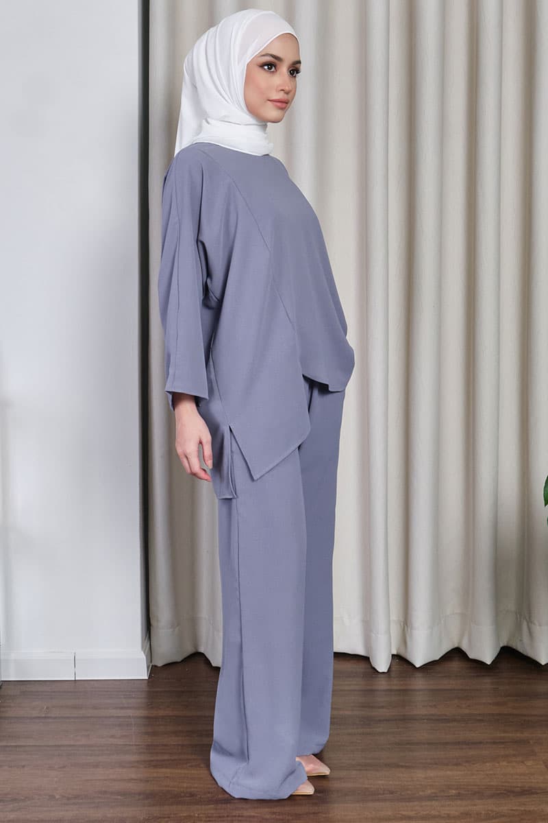 Raye Flared Blouse - Stone Wash - Image 3