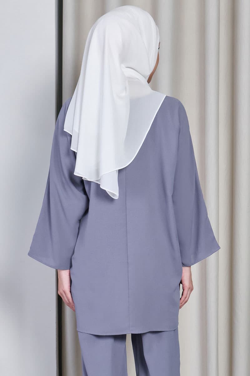 Raye Flared Blouse - Stone Wash - Image 4