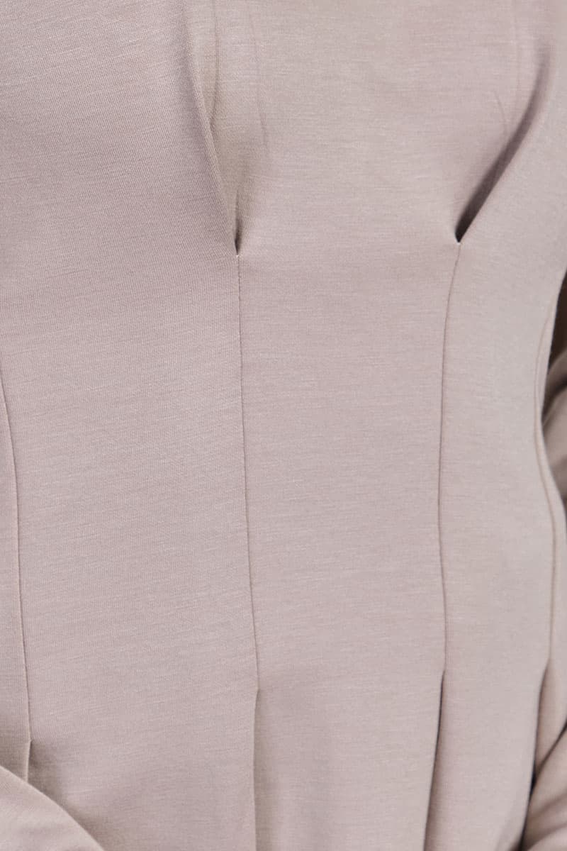 Denver Gathered Waist Blouse - Pale Oak - Image 5