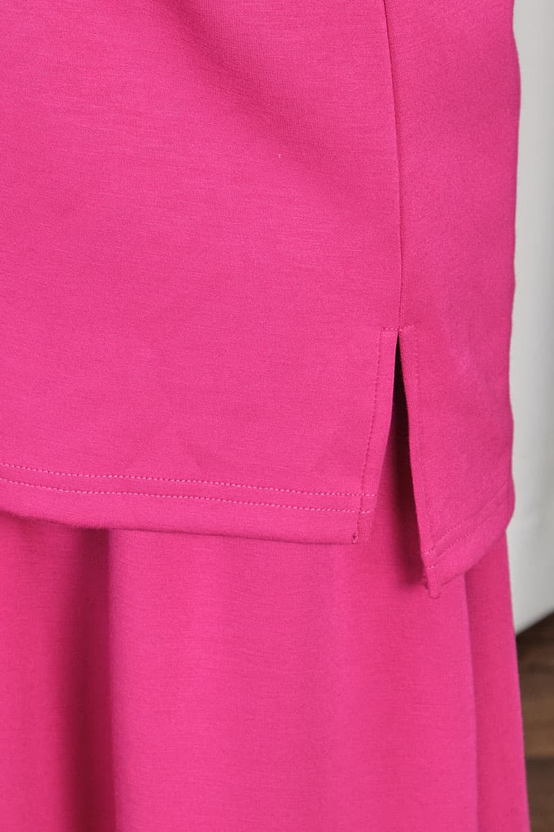 Melon Round Neck Blouse - Fuchsia - Image 5