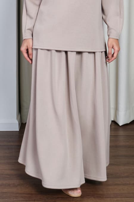 Damien A-line Skirt - Pale Oak