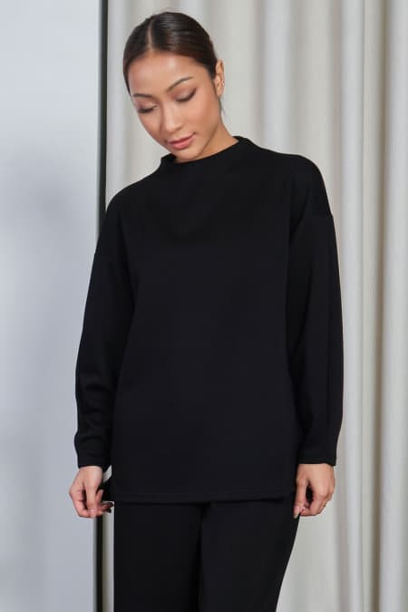Denali High Neck Blouse 2.0 - Black