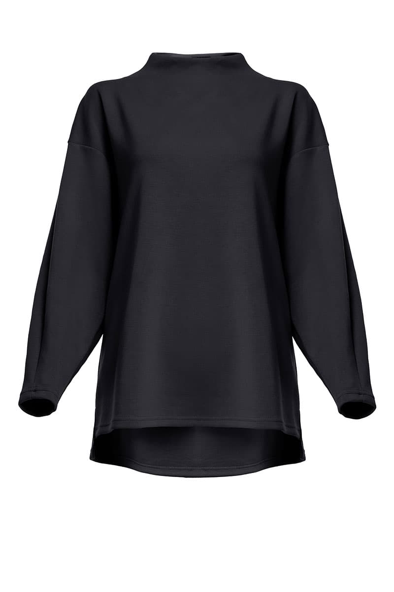 Denali High Neck Blouse 2.0 - Black - Image 2