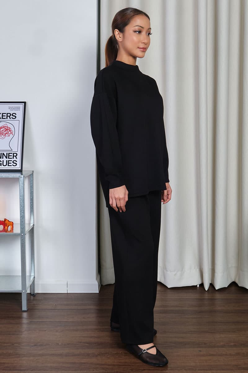 Denali High Neck Blouse 2.0 - Black - Image 3