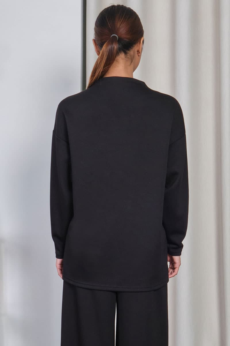 Denali High Neck Blouse 2.0 - Black - Image 4