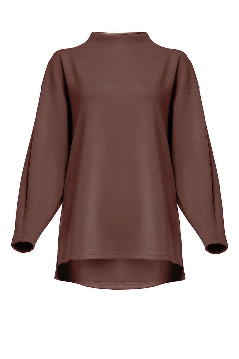 Denali High Neck Blouse 2.0 - Pinecone - Image 2