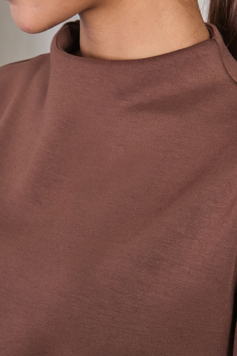 Denali High Neck Blouse 2.0 - Pinecone - Image 5